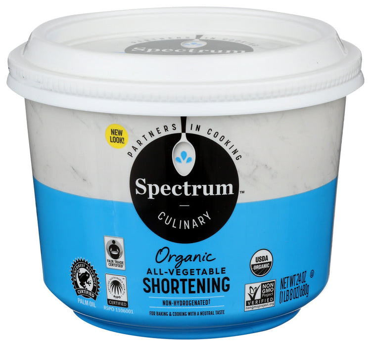 Spectrum Naturals Organic All Vegetable Shortening 24 Oz