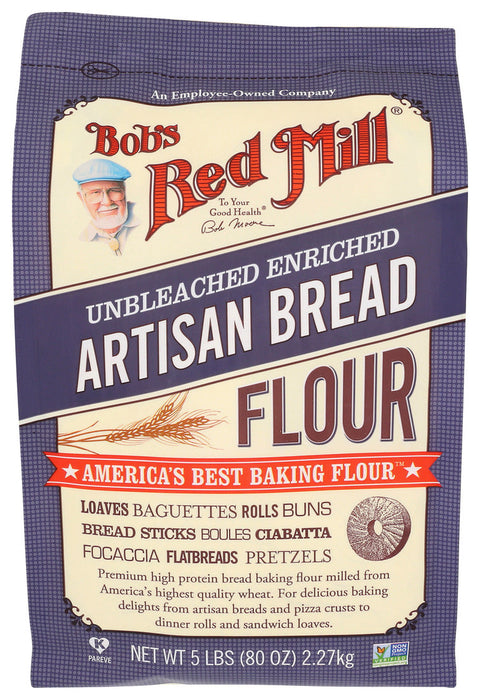 Bob'S Red Mill Unbleached Enriched Artisan Bread Flour 5 Lb