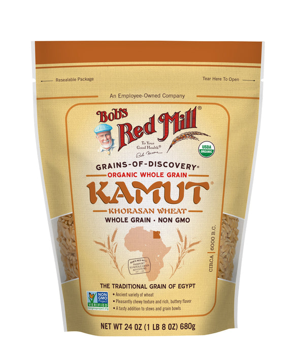 Bob'S Red Mill Organic Whole Grain Kamut Khorasan Wheat 24 Oz