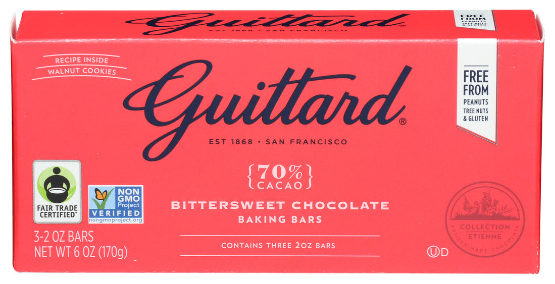 Guittard Bittersweet Chocolate Gourmet Baking Bars 70% Cacao