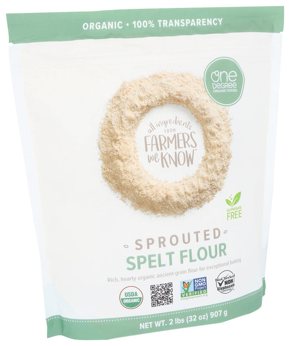 One Degree Organic Foods Organic Sprouted Spelt Flour 32 Oz