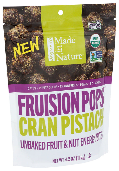 Made In Nature Figgy Pops Cranberry Pistachio 4.2 Oz