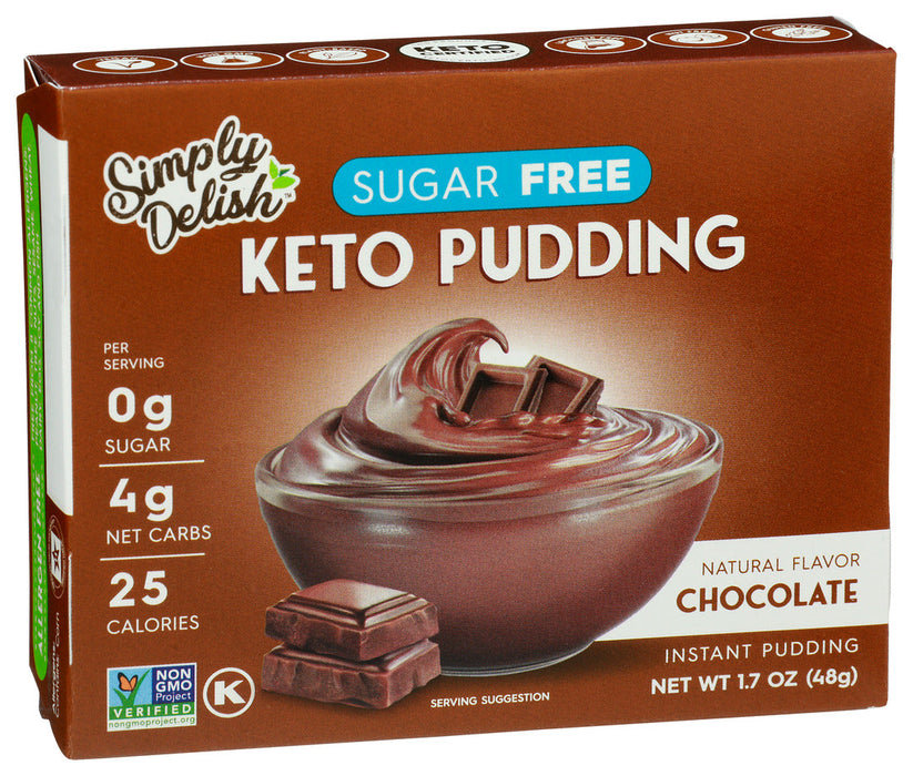 Simply Delish Chocolate Pudding Instant 1.7 Oz