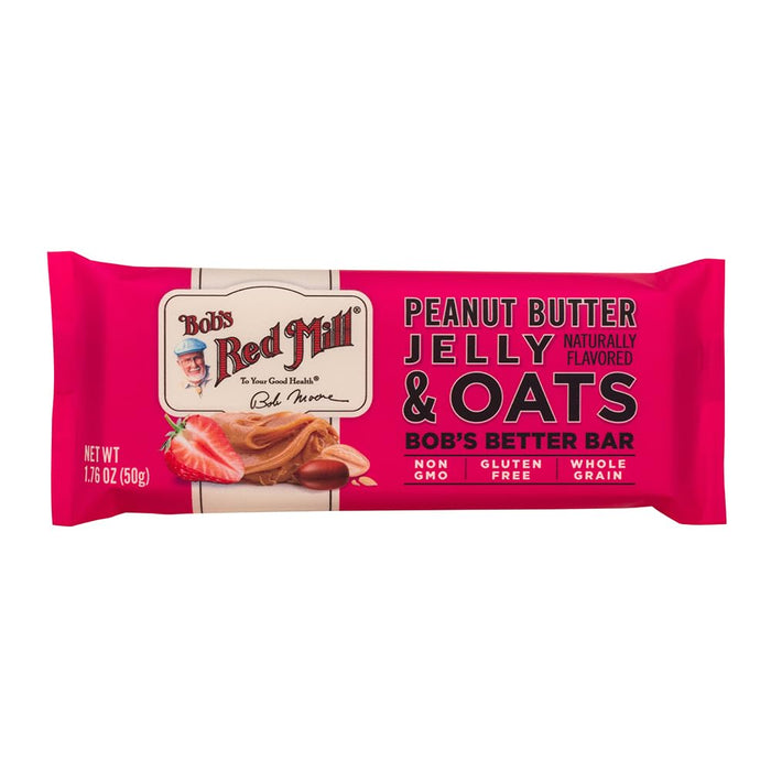 Bob'S Red Mill Bob'S Bar Peanut Butter And Jelly Oats Bar 1.76 Oz