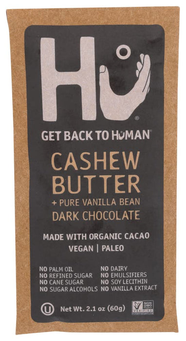 Hu Kitchen Organic Dark Chocolate Cashew Butter Vanilla Bar 2.1 Oz