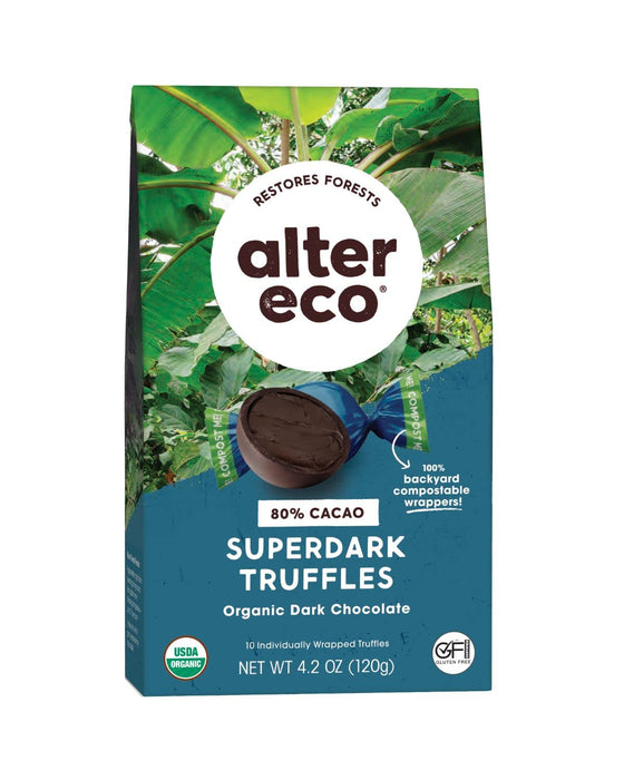 Alter Eco Organic Truffle Super Dark Chocolate 4.2 Oz