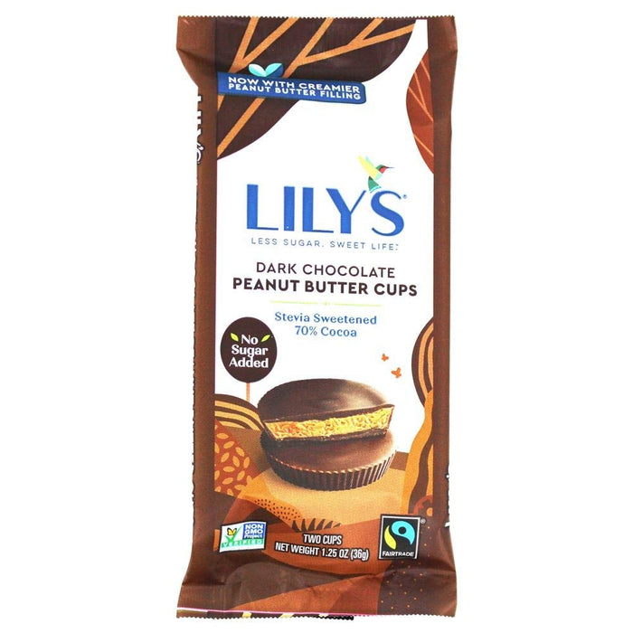 Lily'S Peanut Butter Cup Dark Chocolate 1.25 Oz