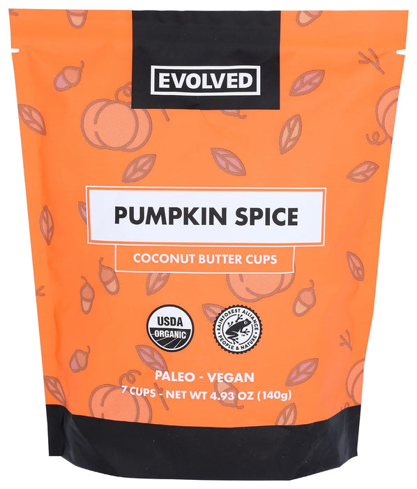 EVOLVED Pumpkin Spice Coconut Butter Cups 4.93 OZ