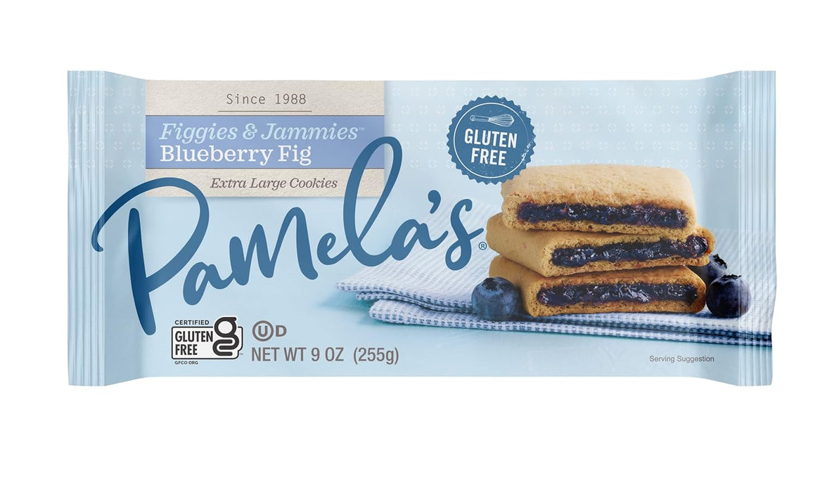 Pamela'S Figgies And Jammies Cookies Blueberry And Fig 9 Oz