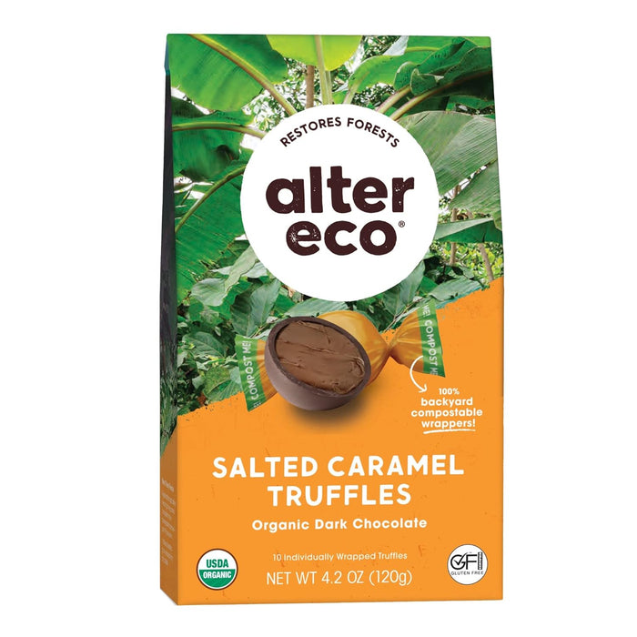 Alter Eco Organic Truffles Salted Caramel 4.2 Oz