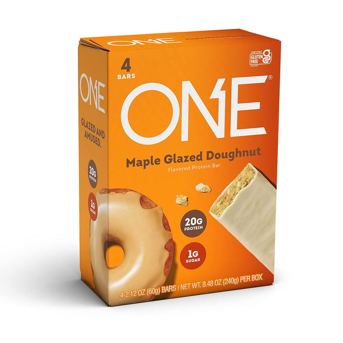 One Flavored Protein Bar Maple Glazed Doughnut 4/2.12 Oz 8.48 Oz