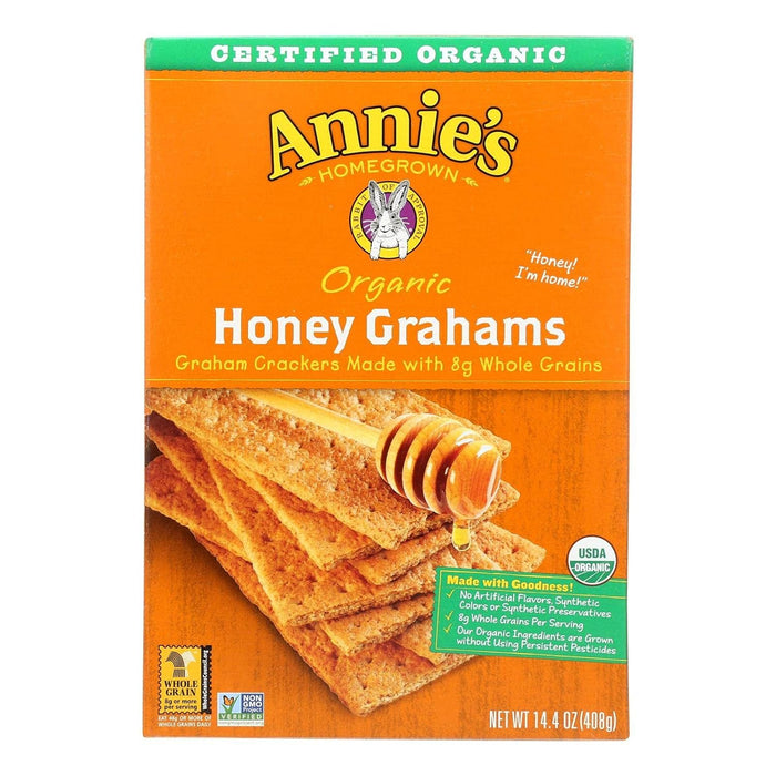 Annie'S Homegrown Organic Honey Graham Crackers 14.4 Oz