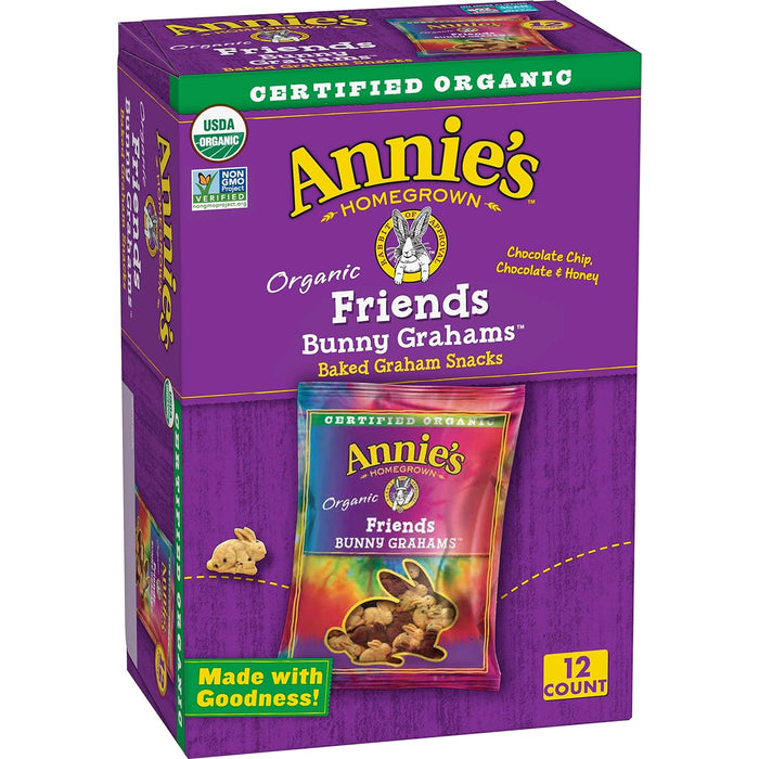 Annie'S Homegrown Organic Honey Bunny Grahams Snack Packs