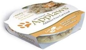 Applaws Cat Pots Juicy Chicken Breast with Duck Peel Top Cat Food