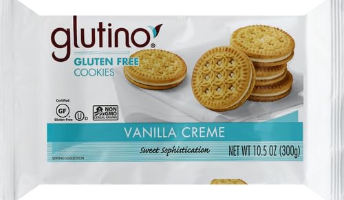 Glutino  Cookies Gluten Free Vanilla Creme  10.5 Oz