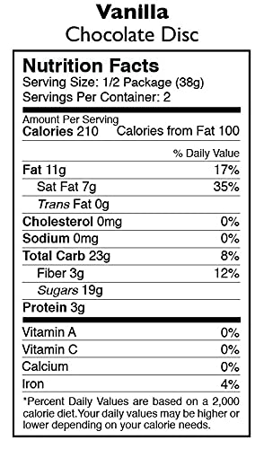 Taza Chocolate  Organic Mexicano Disc Dark Vanilla   2.7 Oz