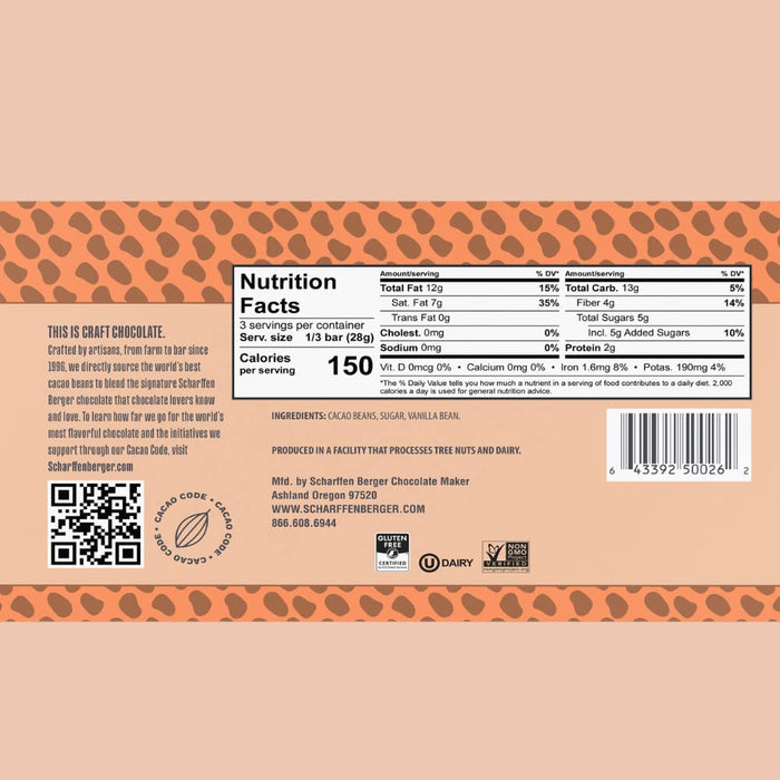 Scharffen Berger 82% Extra Dark Chocolate Bar 3 Oz