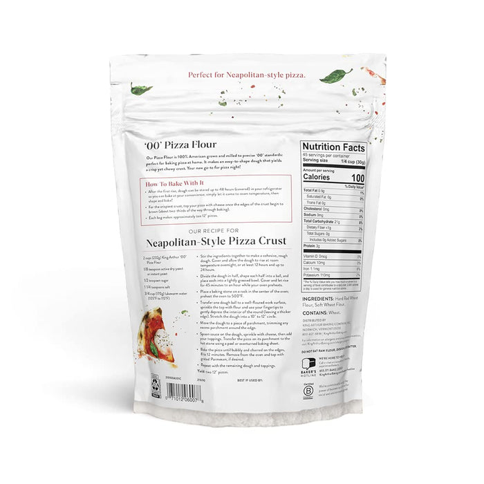 King Arthur Flour 00 Pizza Flour   3 Lb