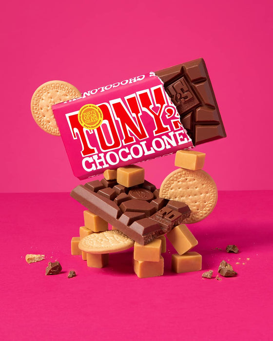 Tony`S Chocolonely  Milk Chocolate Caramel Cookie Bar   6.35 Oz