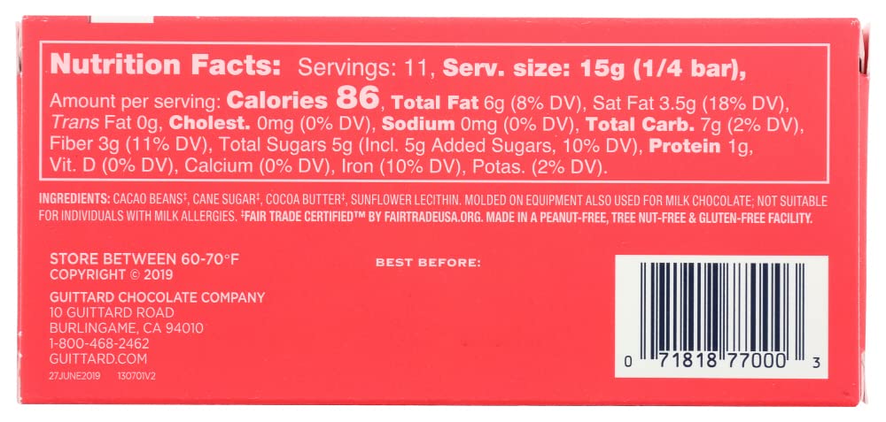 Guittard Bittersweet Chocolate Gourmet Baking Bars 70% Cacao