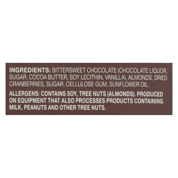 Endangered Species Cranberries And Almonds 72 Percent Cocoa 3 Oz