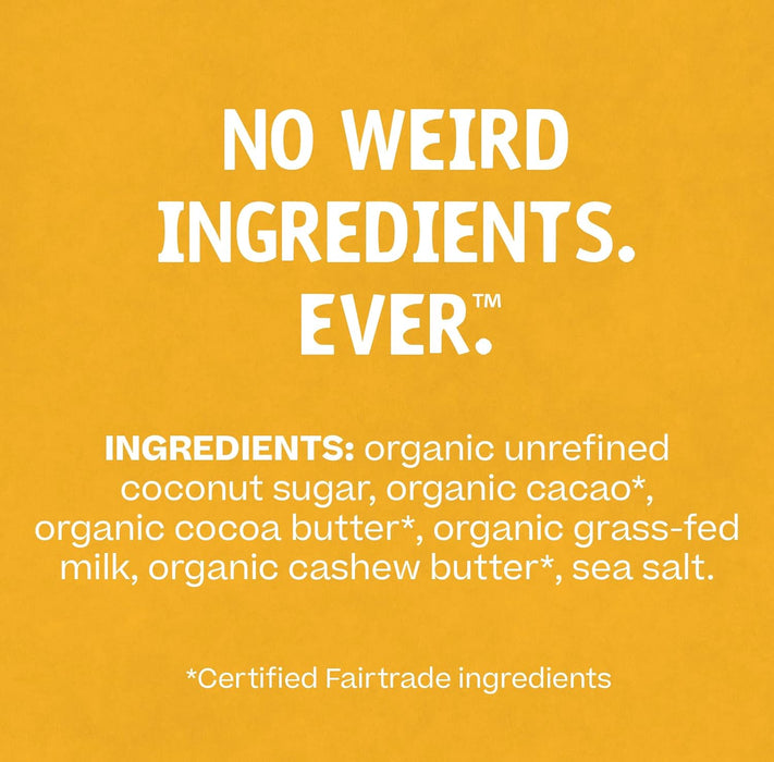 Hu Kitchen Organic Milk Choco Filled With Cashew Butter Bar 2.1 Oz