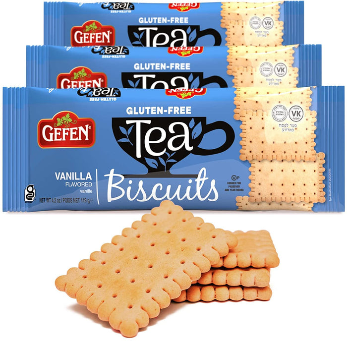 Gefen Tea Bscts Gluten Free Vanilla Passover 4.2 OZ