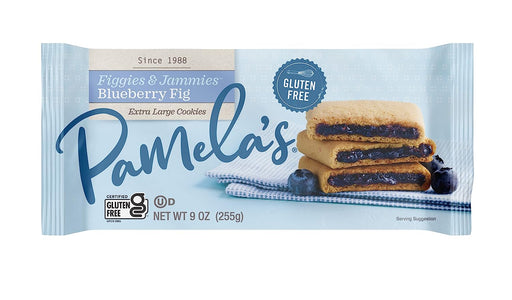 Pamela's Products Gluten Free Figgies & Jammies Cookies, Blueberry and Fig, 9 Ounce
