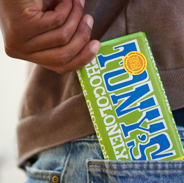 Tony`S Chocolonely  Dark Chocolate Almond Sea Salt Bar   6.35 Oz