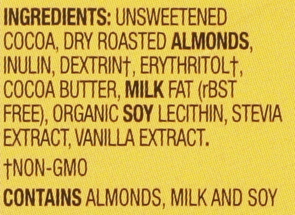 Lily'S  Dark Chocolate Stevia Sweetened Almond Bar   3 Oz