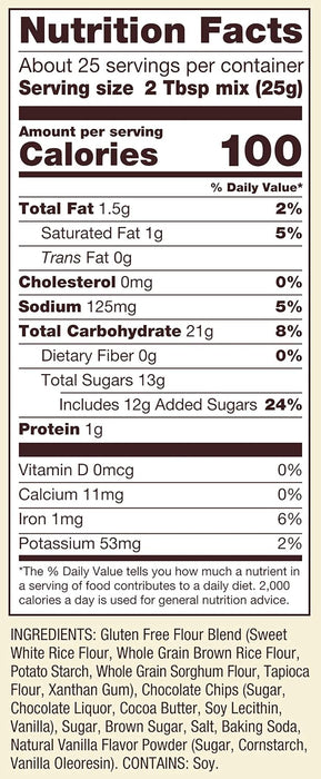 Bob'S Red Mill  Cookie Mix Chocolate Chip Gluten Free   22 Oz