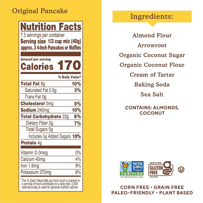 Simple Mills  Almond Flour Pancake And Waffle Mix   10.7 Oz