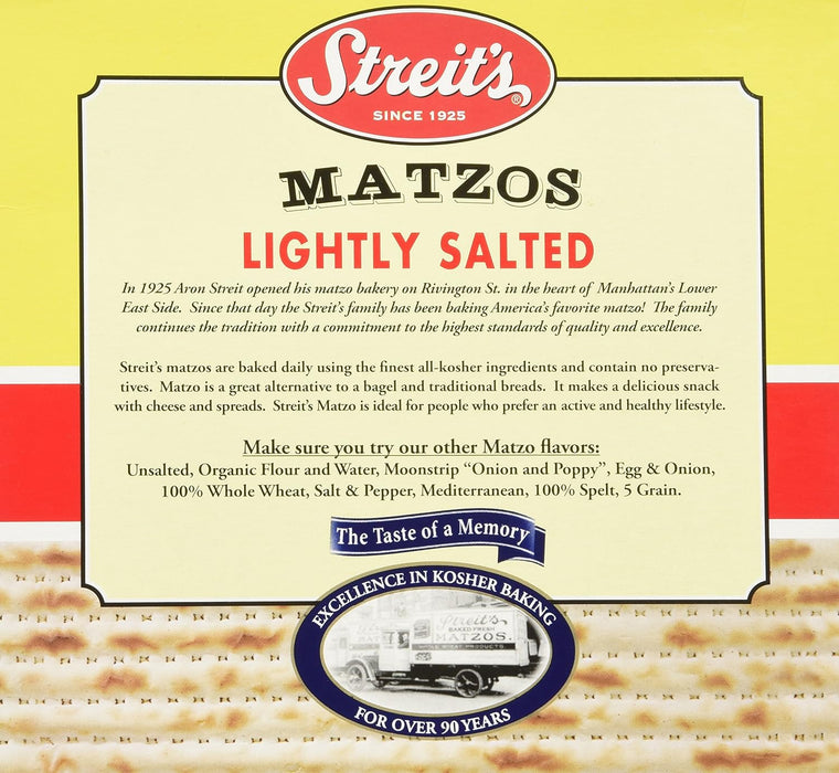 Streit'S  Matzos Lightly Salted   11 Oz