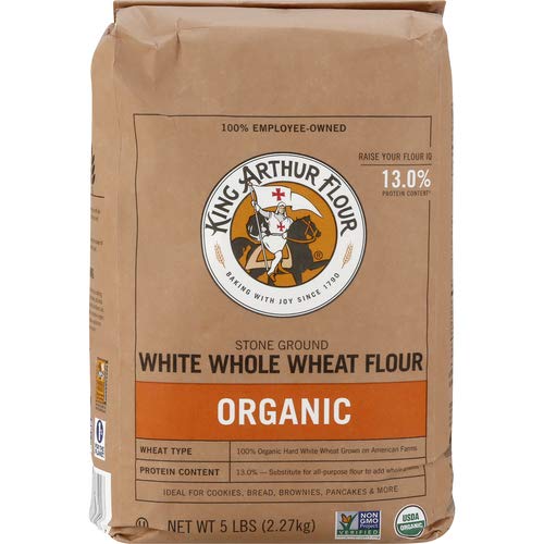 King Arthur Flour, Og, White Whl Wheat, NET WT 5 LBS