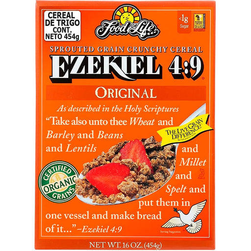 Food For Life, Ezekiel 4:9 Organic Sprouted Grain Cereal, Original, 16 oz