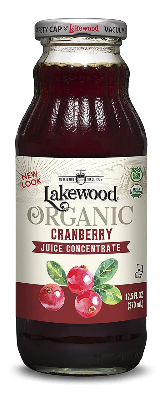 LAKEWOOD Organic Cranberry Juice, 12.5 FZ