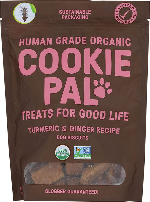 Cookie Pal Organic Turmeric Ginger Dog Treats, 10 OZ