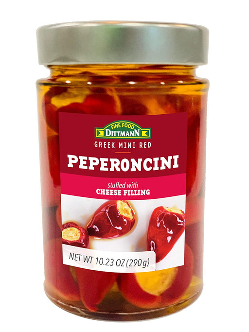 Greek Red Peperoncini Peppers Stuffed with Cream Cheese 10.23oz