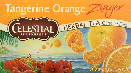 Celestial Seasonings Herb Tea Tangerine Orange Zinger, 20-count