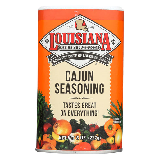La Fish Fry Seasoning - Cajun - Case Of 12 - 8 Oz