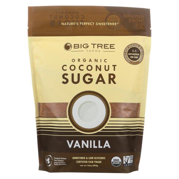 Big Tree Farms Coconut Palm Sugar - Vanilla - Case Of 6 - 14 Oz.