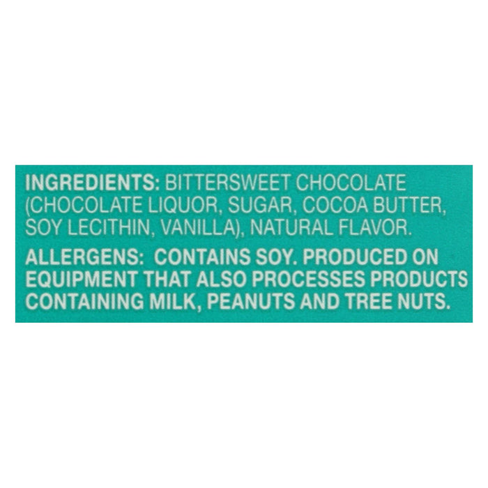 Endangered Species Natural Chocolate Bars - Dark Chocolate - 72 Percent Cocoa - Forest Mint - 3 Oz Bars - Case Of 12