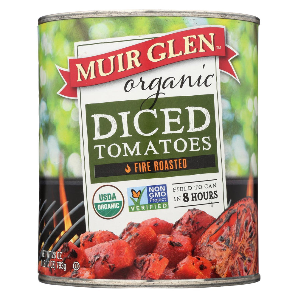 Muir Glen Organic Diced Fire Roasted Tomato - Tomato - Case Of 12 - 28 Oz.