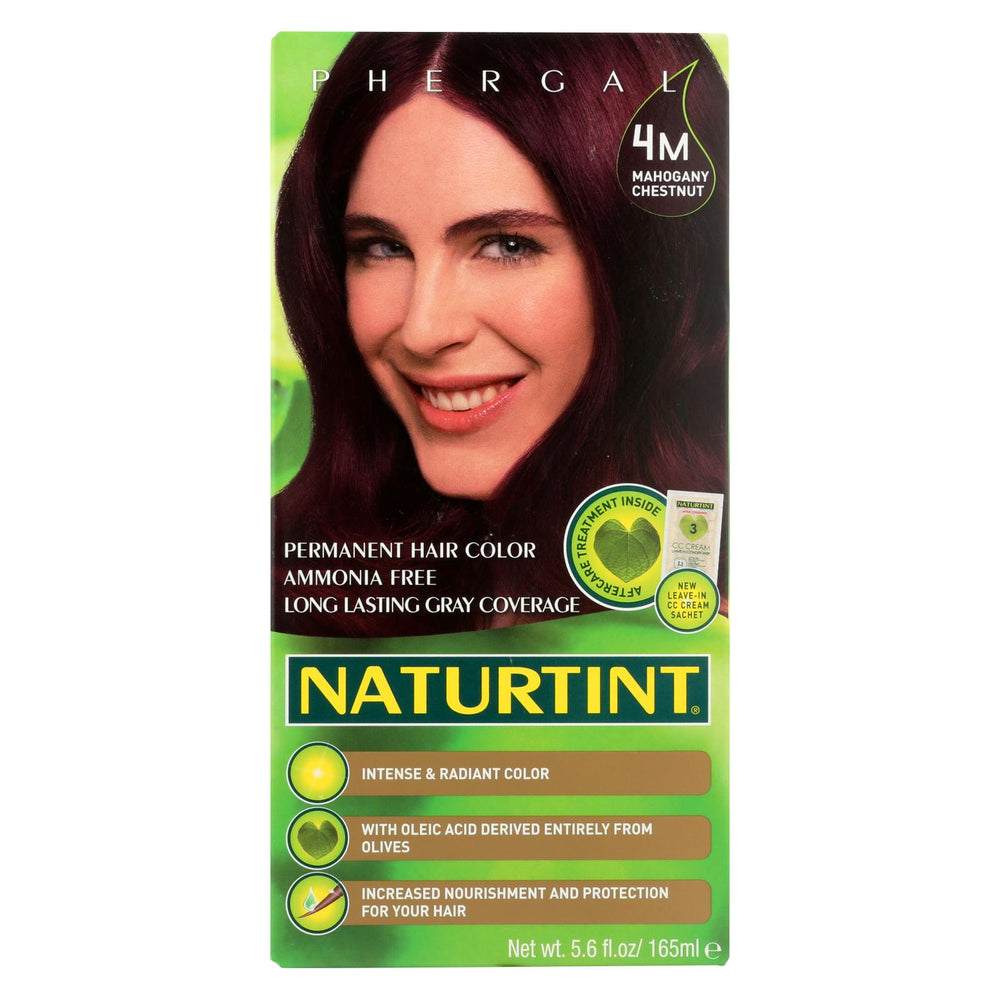 Naturtint Hair Color - Permanent - 4m - Mahogany Chestnut - 5.28 Oz
