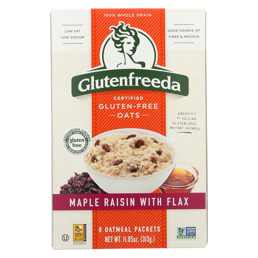 Gluten Freeda Instant Oatmeal - Maple Raisin - Case Of 8 - 11.05 Oz.