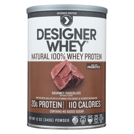 Designer Whey Protein Powder Chocolate - 12.7 Oz
