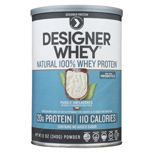 Designer Whey Natural Whey Protein - 12 Oz