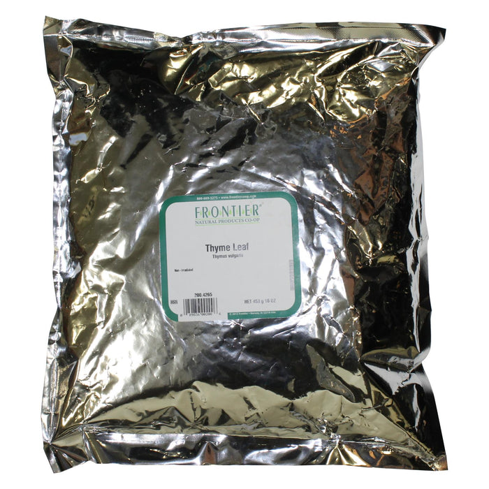 Frontier Herb Thyme Leaf - Flakes - Fancy Grade - Bulk - 1 Lb
