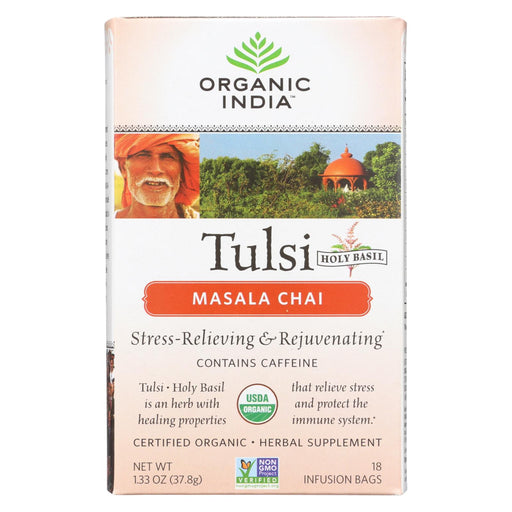Organic India Tulsi Tea Chai Masala - 18 Tea Bags - Case Of 6