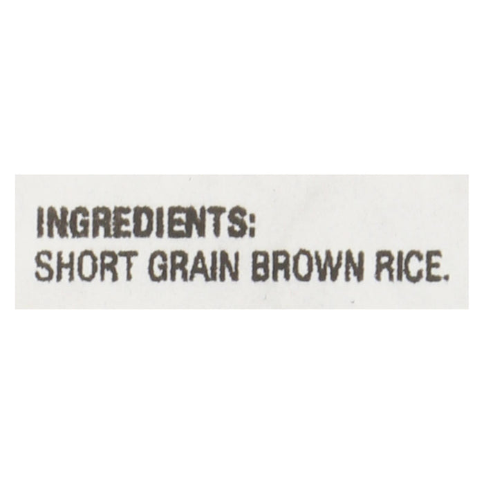 Lundberg Family Farms Brown Short Grain Rice - Case Of 25 - 1 Lb.